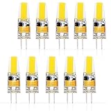 10 Pack G4 2W LED Bulb 20W Halogen Bulbs Equivalent Warm White 3000K Not Dimmable Bi-Pin Light Lamp 