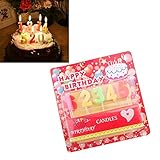 LuxBene(TM)ラブリー誕生日ケーキ年齢ナンバーキャンドルパーティー＃73342を祝います