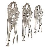 Stalwart 75-HT3007 Locking Plier Set with Storage Pouch, 3 Piece [並行輸入品]