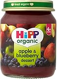 Hipp Organic Apple & Blueberry Dessert 4mth+ (125g) ヒップ有機リンゴとブルーベリーのデザート4Mth + （ 125グラム）