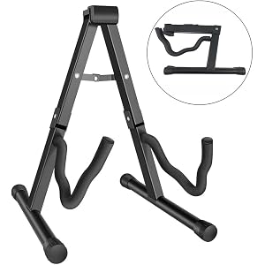 【2020最新改良版】ギタースタンド 折りたたみ ユニバーサル A型 タイプ スタンド アコースティック/クラシックエレクトリック/ベース ギタースタンド