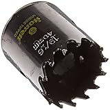 Starrett CT196 Steel High Performance Triple Chip Tungsten Carbide Tipped Hole Saw, Carbide Teeth, 1