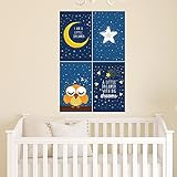ベビールーム壁装飾&保育壁アート – セットの4つの11 x 17壁アート印刷、完璧ギフトfor Mom and Dad、保育園、ベビーシャワーPresentアイデア印刷します。