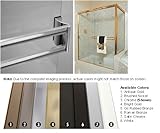 明るいゴールドスライドフレームレスシャワードアダブルタオルバーキット – 33 " Long