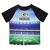 Gerber 子供服 NFL グリーンベイパッカーズ ボーイズ 2018半袖スタジアムTシャツ ブラック 2T