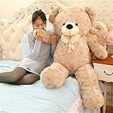 AMIRA TOYS テディベア ぬいぐるみ 特大 ぬいぐるみ大きい くま ぬいぐるみ 巨大ぬいぐるみ くまの bear big size 特大ぬいぐるみ 130cm（ライトブラウン）