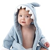 aloha lama(アロハラマ）キッズ & ベビー 赤ちゃん 日除け 対策 バスローブ タオル プール スイミング ビーチ サメ バスタオル 出産祝い プレゼント 男の子 女の子 ０歳 - ３歳 m