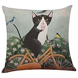 キュートな猫パターン枕ケース、ホーム車ベッドソファー装飾、16.9 X 43 CM、tuscom 43cm*43cm CYT72370389