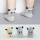 ベビーソックス　秋冬仕様 １０-１2cm 0歳-4歳くらい 選べる3色　可愛いネコちゃん 滑り止め付き カラー無地　ベビー靴下 男女兼用 男の子用　女の子用 赤ちゃん 靴下 3点セット 梱包 できます