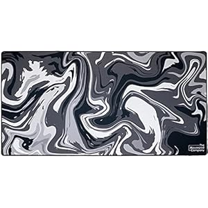 The Mousepad Company マウスパッドカンパニー Strata_Liquidコレクション XXLサイズ (Black&White)