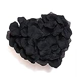 Hommy フラワーシャワー ローズ バラ 花びら 演出 造花 セット 生花 風 結婚式 ウエディング 次会 パーティー　ブラック100枚入り