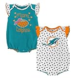 NFL女の子新生児」ハートファン" 2pieceクリーパーセット