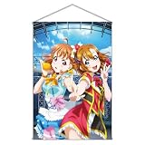 ラブライブ! シリーズ 穂乃果 & 千歌 B1タペストリー 約H1030mm×W728mm