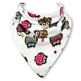 Baby Bandana Dribble Bib in TWIT TWOO by Babble Kids by Babble Bib
