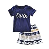 (プタス)Putars ベイビー服 子供服 上下セット 女の子 Tシャツ 半袖 スカート 幾何学模様 可愛い オシャレ スポーツ 運動会 通園 旅行 記念日 プレゼント 1-4歳