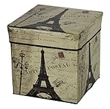 【サンニード】座部内に収納可能なスツール 折りたたみ スツール ワイド DPF-38 幅38 奥行38 高さ40 合成皮革