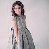 シンプルコレクション～シャンティジャカードドレス「Simple collection - Chantilly Jacquard Dress」2歳から12歳 (1-2 years, シャンパン)