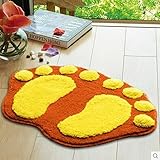 Lorny(TM) 38x58cmバスマットバスルームのベッドラブリービッグフットマットノンスリップマット浴室台所の高品質C17用のカーペットシャワー