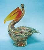 Glass Pelican with Amber Beak [並行輸入品]