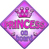 TROPHY PRINCESS Non personalised novelty baby on board car window sign. by Just The Occasion