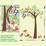 Monkeysツリー壁デカール子供寝室装飾。動物ホームPVCステッカー赤ちゃん子供壁画アートDIY AdesivoデParede 4.0 ^ Design 1 1201。