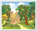 JP London POS2449 uStrip Peel and Stick Removable Wall Decal Sticker Mural House Hansel Gretel Nurse