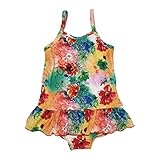 【SiShuNon/SKAPE】花柄ガールズスイムウェア エスケープ キッズ 女の子 水着 花柄 フラワー 総柄 スイムウェア 130 13 オレンジ