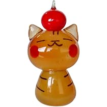 Amazon.co.jp: かわいい 手作り ガラス細工 りんごと黒猫 : ホーム