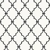 [ルームメイト]RoomMates Modern Trellis Peel and Stick Wall Decor RMK9018WP [並行輸入品]