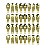 20ポンド画像ハンガーフックヘビーデューティー画像壁掛け用釘付きハンギングセットゴールデン32セット