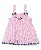 Sweet &ソフトparis-pink &ネイビー花柄Seersuckerドレス – 幼児2