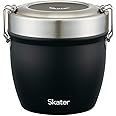 スケーター(Skater) 抗菌 保温 丼ぶりステンレス弁当箱 800ml ブラック STLBD8AG-A