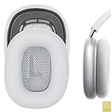 Geekria イヤーパッド QuickFit 互換性 パッド アップル Apple Airpod MAX ヘッドホンに対応 イヤパッド/イヤークッション/イヤーカップ (プロテインレザー/シルバー)