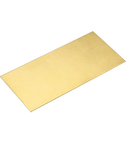 Amazon.co.jp: uxcell 真鍮シート 100 mm x 100 mm 金属シート 厚さ2.5