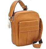 David King & Co 8468C Deluxe Medium Size Messenger with Flap - Cafe