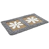 ホームインテリアカーペットノンスリップラグドアマットバスルーム吸収性フットマット45x70CM-A01