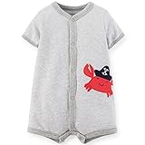 カーターズ（Carter's）2015年春夏　男の子用グレーボーダーカニさんお出かけ用半袖クリーパー 並行輸入 (18months(78-83cm)) [並行輸入品]