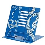 卓上譜面台 折りたたみ 軽量 卓上 楽譜立て コンパクト 楽譜スタンド スコア 譜面台 RAIDE (ブルー)