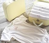Pottery Barn Kids 【出産祝いに】 ロンパース　5点 トランク　ギフト　セット (0-3か月, ピンク)