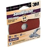 3M 9630 SandBlaster 4-1/2-Inch 60 Grit Fiber Sanding Disc by 3M