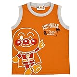 アスナロ（トップス 半袖tシャツ） タンクトップ 男の子 ベビー 子供服 アンパンマン かわいい 袖なし95 オレンジ