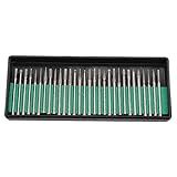 Yosoo 研削ヘッド 研削ビット 研削工具 彫刻ツール ロータリー工具 シャンク研削ヘッド マウントバールポイント 彫刻 研磨 30本 3mm 1/8in プレミアム材質 高硬度
