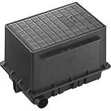 SANEI 屋外水栓 散水栓ボックスセット 散水栓付 フタ(黒) R81-92S-D