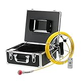 Lixada 7 "LCDモニター 960TVL CCDパイプライン検査カメラ 防水 排水管 下水道検査カメラ 工業用内視鏡検査システム ケーブル20m付き (1)