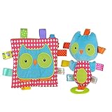 Taggies Crinkle Me Toy & Squeaker Owl Bundle (2 items) [並行輸入品]