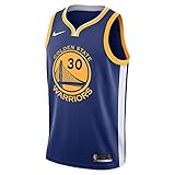 (ナイキ) NBA バスケユニフォーム ジャージ タンクトップ ステフィン カリー 30 864475495 (XL, RUSH BLUE/WHITE/AMARILLO) [並行輸入品]