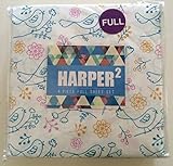Harper 2 Bird Drawing 4 Piece Full Size Sheet Set [並行輸入品]