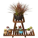木製フラワーラック室内植物スタンド木製植物フラワーディスプレイスタンド木製ポットシェルフストレージラック屋外