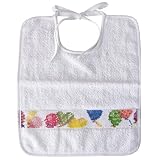 フェイラー FEILER スタイ よだれかけ BIB BALLOONS ビブ バルーンズ リボン結びタイプ ホワイト【並行輸入品】