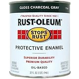 Rust-Oleum 7784502 Stops Rust, 32 oz. Quart, Gloss Charcoal Gray [並行輸入品]